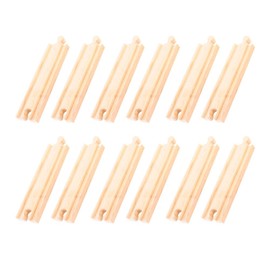 Bigjigs Rail Medium Straights (Pack of 12)