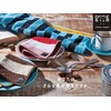 Kusuhashi Crest Woven Handkerchief Towel, Blue Bey, Light Blue, Approx.
