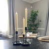 salipt Flameless Ivory Taper Candles Flickering with Timer and 10-Key