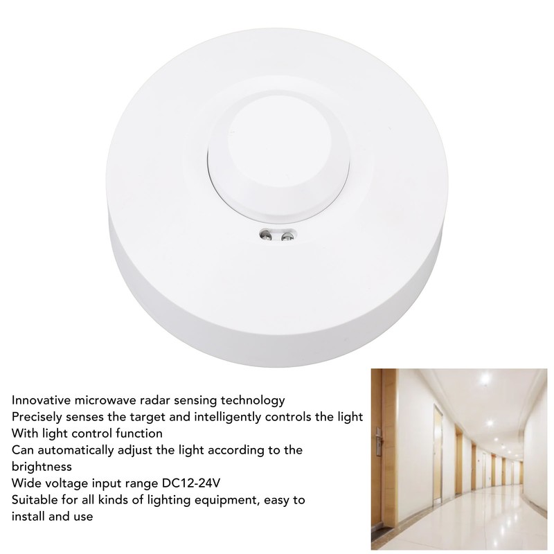 Motion Sensor Light Switch Intelligent DC12‑24V 5.8GHz Light Controlled Adjustable