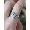 SUGARKITTEN LONDON Sterling Silver Oxidized Black CZ Feather Angel Wing
