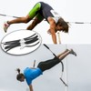 High Jump Elastic Crossbar, 8.2ft Long High Jump Elastic Bungee