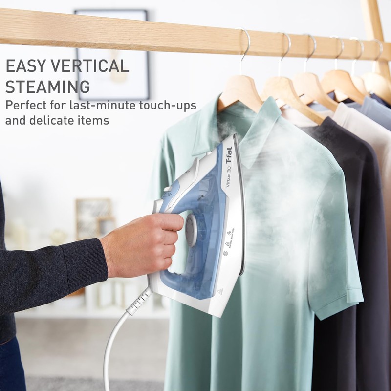 T-Fal Virtuo Steam Iron for Clothes Garment Steamer, Burst of