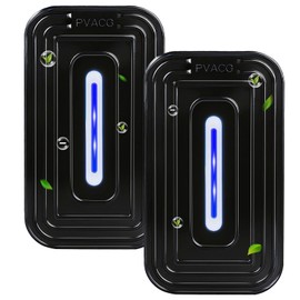 2026 Upgrade 2 Pack Negative Ion Air Purifier 8-Emitter, Quiet Air Ionizers for Home Office Bedroom Bathroom Living Room and Pet Room Plug in Ionic Air Cleaner(2,Black)