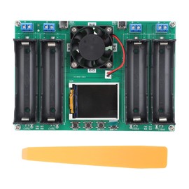 18650 Lithium Battery Capacity Tester Module, Digital Display Battery Capacity 4 Channel Automatic Cyclic Charging Discharging Battery Internal Resistance Tester for Measuring
