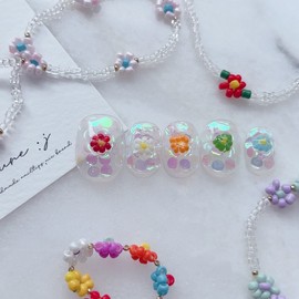 Tiny bead flower ꕤ - Petit Square / 쪼꼬미 비즈꽃 ꕤ - 쁘띠스퀘어