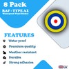 8 Pack - RAF Roundel Decals - Model Stickers -