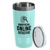Detective Teal Edition Viking Tumbler 20oz - unofficial online detective - Police Officer Cop Patrol Detective Sheriff Law Enforcement Police Academy Student Police Chief
