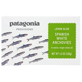 Patagonia Provisions Lemon Olive Spanish White Anchovies In Extra Virgin Olive Oil, 4.2 Ounces (Pack Of 10)