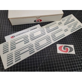 IROC-Z Faded Blind Door Decals (2-Pack) Third Gen Camaro Racing Stickers Fits 1985-1990 IROC Select Color: (Gloss Gray, 2.0" x 20.0")