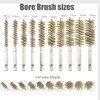 WENORA 10 Pack Bore Brush for Drill, Brass Bore Brush