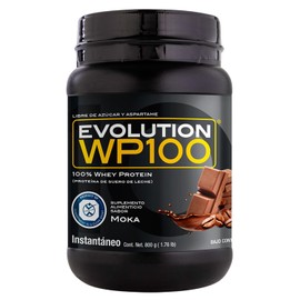 EVOLUTION, Proteína Aislada de Suero de Leche, WP100, Sabor Moka, 26.6 Porciones, 800g, Cero Azucares, Whey Protein, Microfiltrada y Ultrafiltrada, 18 Aminoácidos, Keto, Sin Gluten, Kosher, Sugar Free.