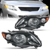 Nilight Headlight Assembly Compatible with 2009 2010 Toyota Corolla XLE/LE/Base
