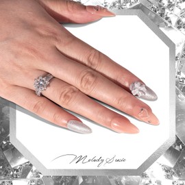 MelodySusie Thick White Glitter Gel Nail Polish,0.5fl oz Soak Off UV LED Sparkle Pure White Glitter Gel Polish Gift for Women Nail Art Manicure Salon DIY Nail Design Decoration at Home-z054