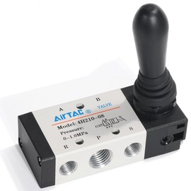 Hand Lever Valve AirTAC 4H210-08 1/4"PT 5/2 Way Manual Control Direct Acting Type Pneumatic Air