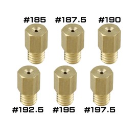 Shift Up 800005-MA-10 Motorcycle Goods Carburetor Main Jet Set MIKUNI Hexagon Large VM26 6x11.5 Angle