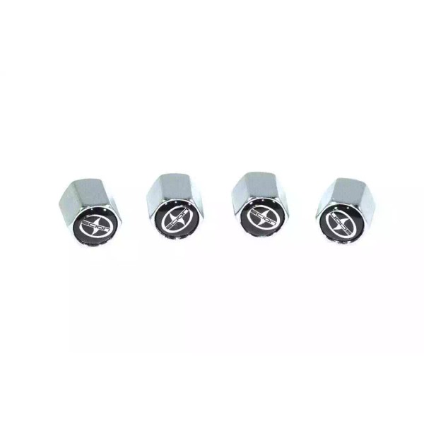 ZSPEC Design Chrome Valve Stem Tire Caps, Style: SCION