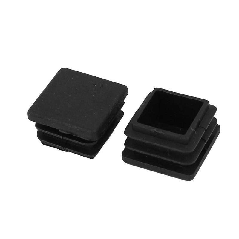 sourcingmap 20mm x 20mm Plastic Square Shaped Blanking End Cap