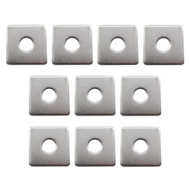 (10 Pieces) M8x40x40x3mm Square Washer 304 Stainless Steel Flat Pad Gasket Square Plate Fastener