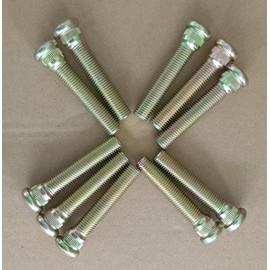 XYUJIE 10pcs Extended Wheel Stud Studs M12x1.5 2.6 in. Length 0.558 in. Knurl 14.2mm Replacement for IS300 LS400, Tacoma Camry