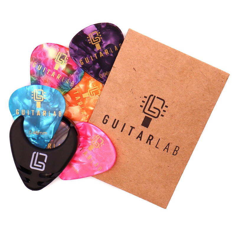 Guitar Lab Guitar Picks Holder & 10pcs Guitar Picks Plectrum