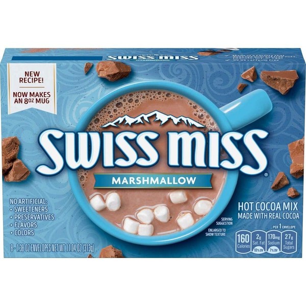 Swiss Miss Marshmallow Hot Cocoa Drink Mix 8 Sachet 313g