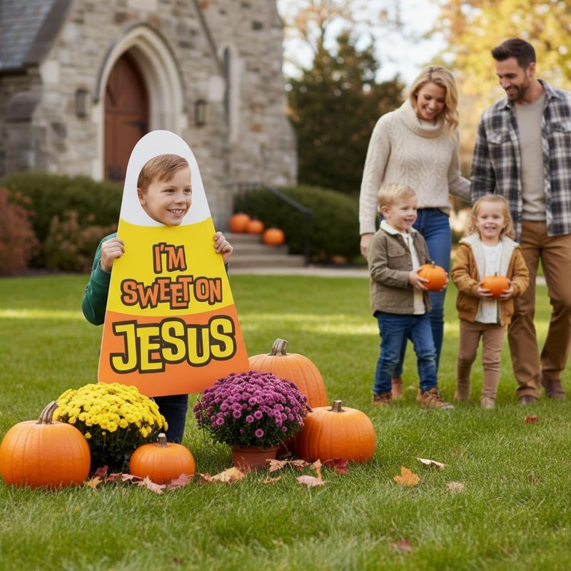 Fun Express 16" X 24" Religious Candy Corn Stand-In Yard