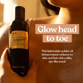 The Body Shop Spa of the World Polynesian Monoi Radiance Oil (1x 200ml), Lightweight Multi-Tasking Body & Hair Oil with Monoi & Coconut Oil, Nourishing Glow for Skin & Lustrous Hair, Vegan