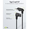 Goobay 97346 Euro Connection Cable Angled on Both Sides, 1