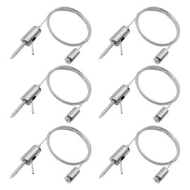 6 Pack 3ft Hexagon LED Lights Lighting Suspension Cables Kit for Hexagon Garage Lights Adjustable Steel Hanging Chains Light Suspension Kit for Honeycomb Lights Per Strip Load Capacity 6.6Ib