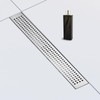 28 Inch Removable Cover Linear Shower Drain 304 Stainless Steel