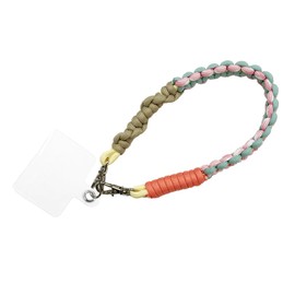 macaroni edge Solomon Braid Short Smartphone Strap, Multi Color 2, Rope, Smartphone Strap, Hand Strap, Phone Strap, Tag, Korean Miscellaneous Goods, One size, Polyester, No Gemstone