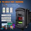 Nilight 5 Gang Rocker Switch Box 12V SPST ON Off