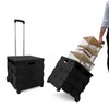 Inspired Living Collapsible Ultra-Slim Pack-N-Roll,2 Wheel Utility Cart w/Lid used