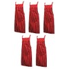 Zukeo Chef Pack of 5 Professional Woven Stripe Cotton Butchers