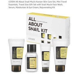 COSRX All about Snail Korean Skincare | TSA Approved Travel Size, Gift Set