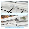 TULIADU Clear Hard Shell Zipper Case Plastic Zipper Hard Storage