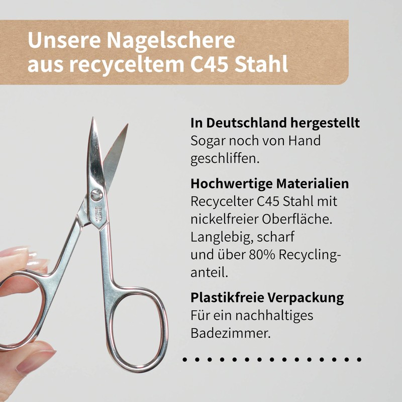 Niyok® Solingen Nail Scissors, Extra Sharp Nail Scissors, Professional Nail