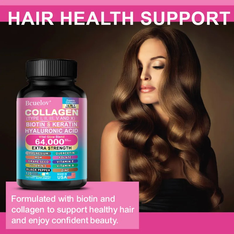 Suplemento De Complejo De Colgeno 14 En 1 Bcuclov, 120