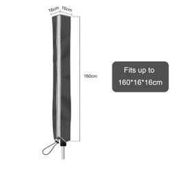 AlaSou Rotary Washing Lines Cover,Rotary Line Washing Cover Waterproof with Zip, Protect Rotary Clothes Dryer and Rotary Dryer Washing Lines(Grey)