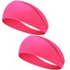 2PCS Milk Silk Headbands Pink 9.5 * 22CM Soft Head