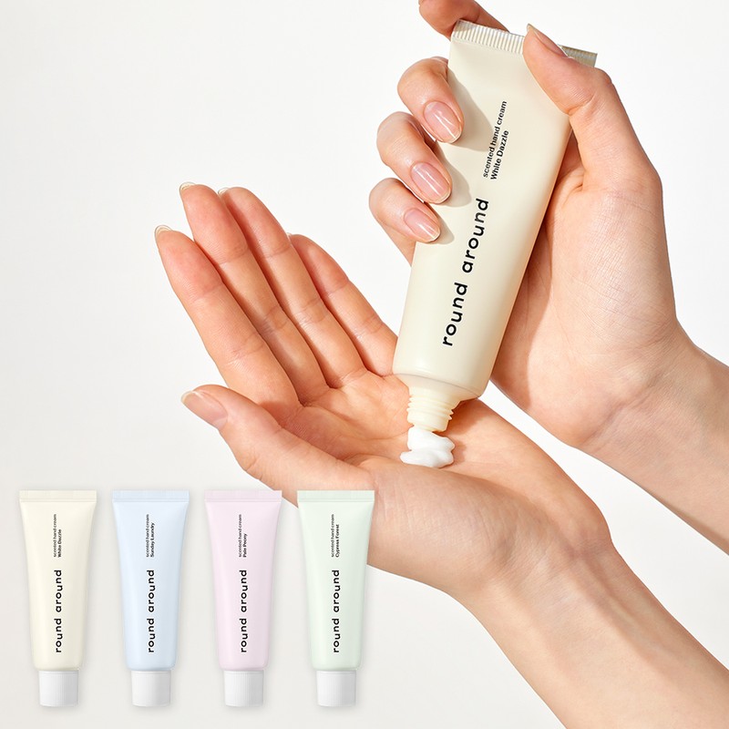 round around Scented Hand Cream 50ml - White Dazzle