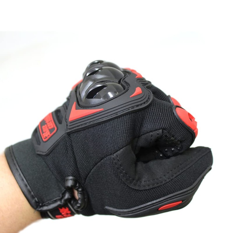 Mad Max MM50-G02XL-RD Motorcycle Riding Gloves, Smartphone Compatible, Anti-Slip, Red,