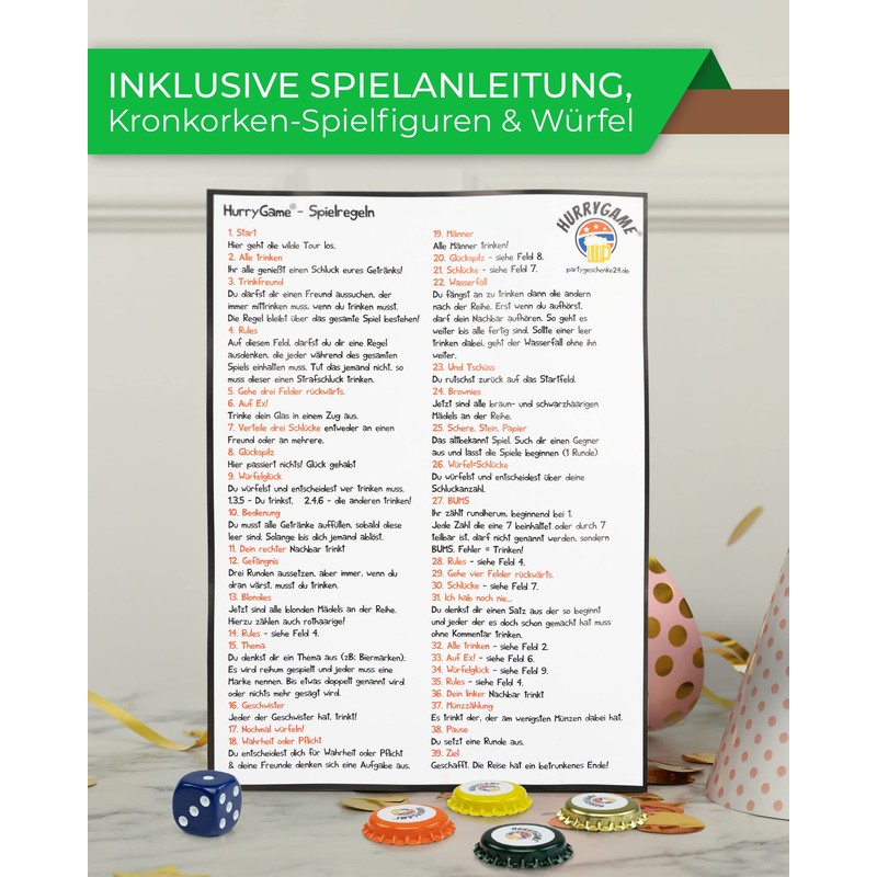 HurryGame® The ultimate drinking game for you and your friends.