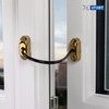 XFORT 4 Pack Viper Fixed Cable Window Restrictor in Polished