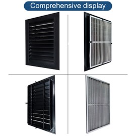 12"x18"Gable Vent - Removable Filter Screen Design, Perfect for Attic Vents and Sheds，Wall,Door, and Shipping Container,Vent Opening 10"x16", Optimal Roof Ventilatio