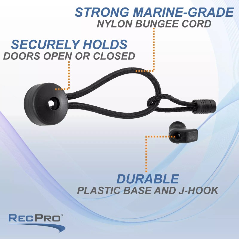 RecPro RV Pocket Door Holder | Bungee Cord with Pull