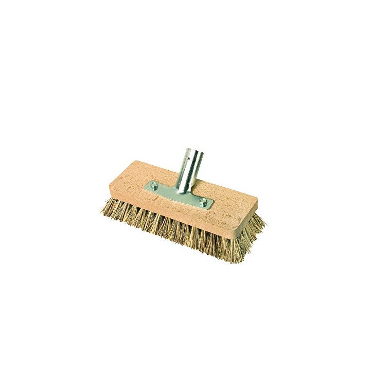 Redecker 242608 Schrubber mit Stielhalter (22 x 7 cm), Buchenholz,