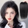 Women's snap-part hairstyle for easy changes in wearing a wig (WFLPUB3) Light brown WFLPUB3 / 가발 착용 변화 간편 여자 똑딱 부분 헤어스타일 (WFLPUB3) 라이트브라운WFLPUB3