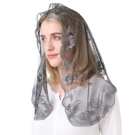 Ammmscaf Medium Church Veil Infinity Chapel Veils Catholic Mass for Women Christian Latin Mass Prayer Veils Head Covering